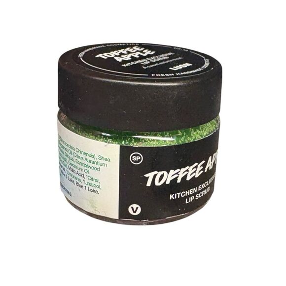 Lush Kitchen Exclusive Toffee Apple Lip Scrub Exfoliating Sugar Shea Butter NWT - Picture 5 of 8